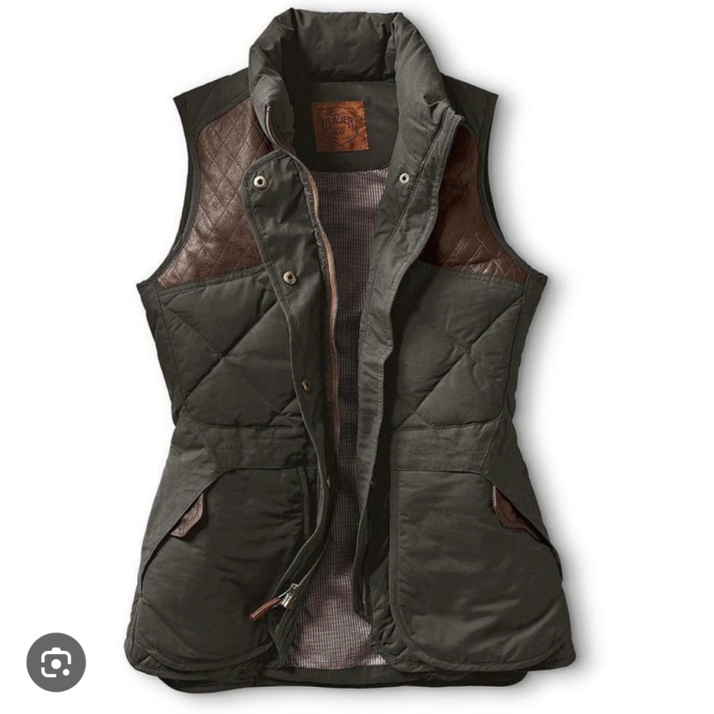 Bauer Skyline Green Quilted Goose Down EB 550 Vest